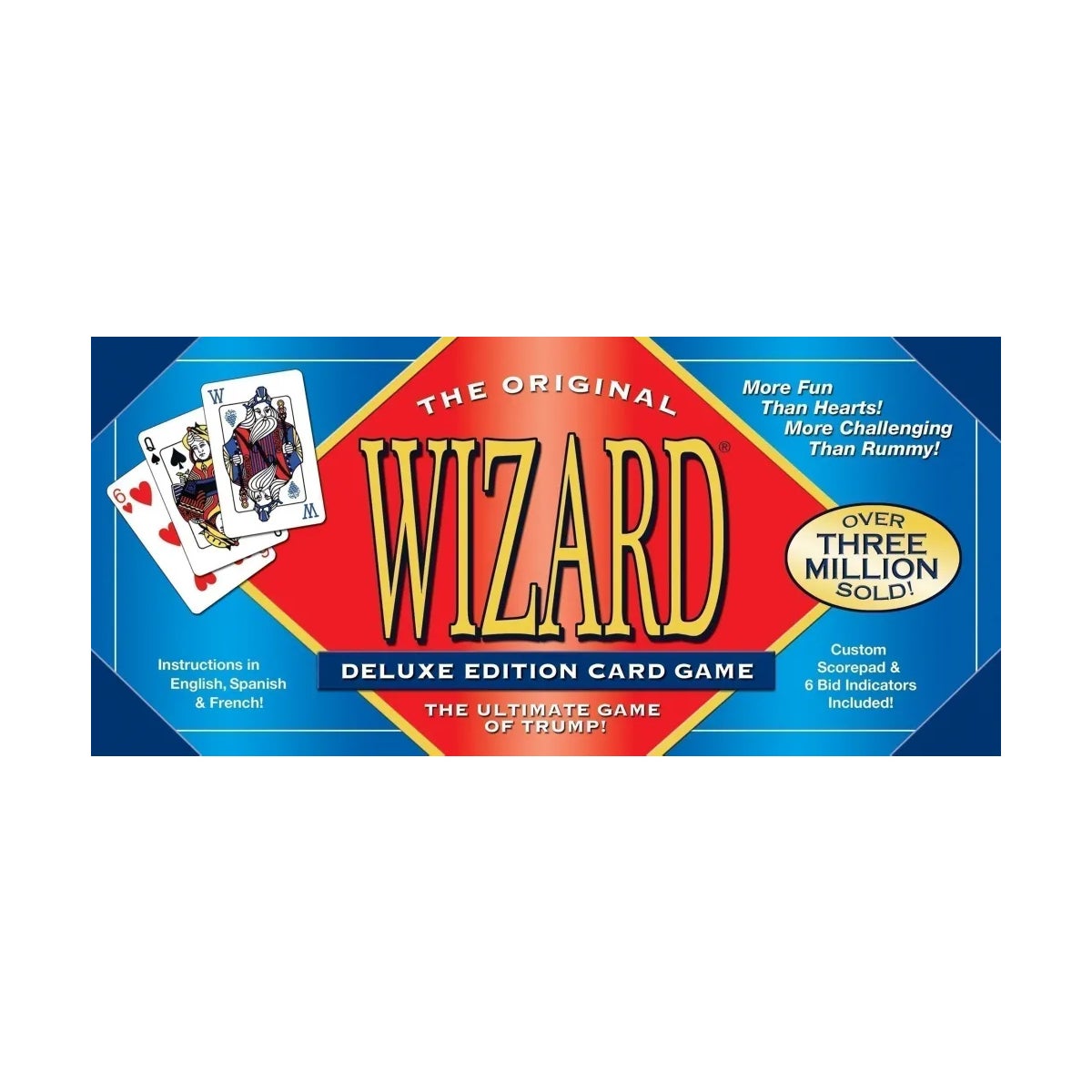 WIZARD DELUXE CARD GAME SET (6) BL